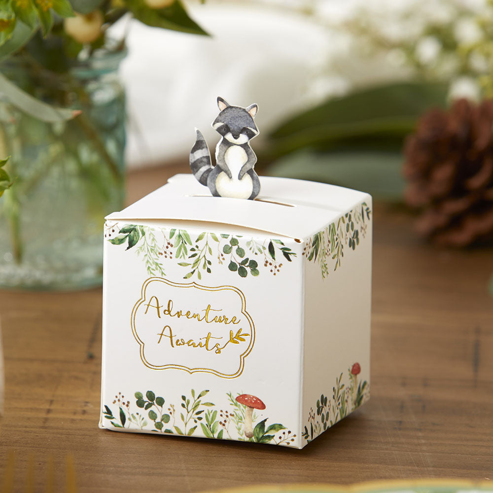 Woodland Baby Shower Favor Boxes - Set of 24 Adorable Forest-Themed Gift Boxes for Baby Showers, Birthday Parties & Gender Reveals