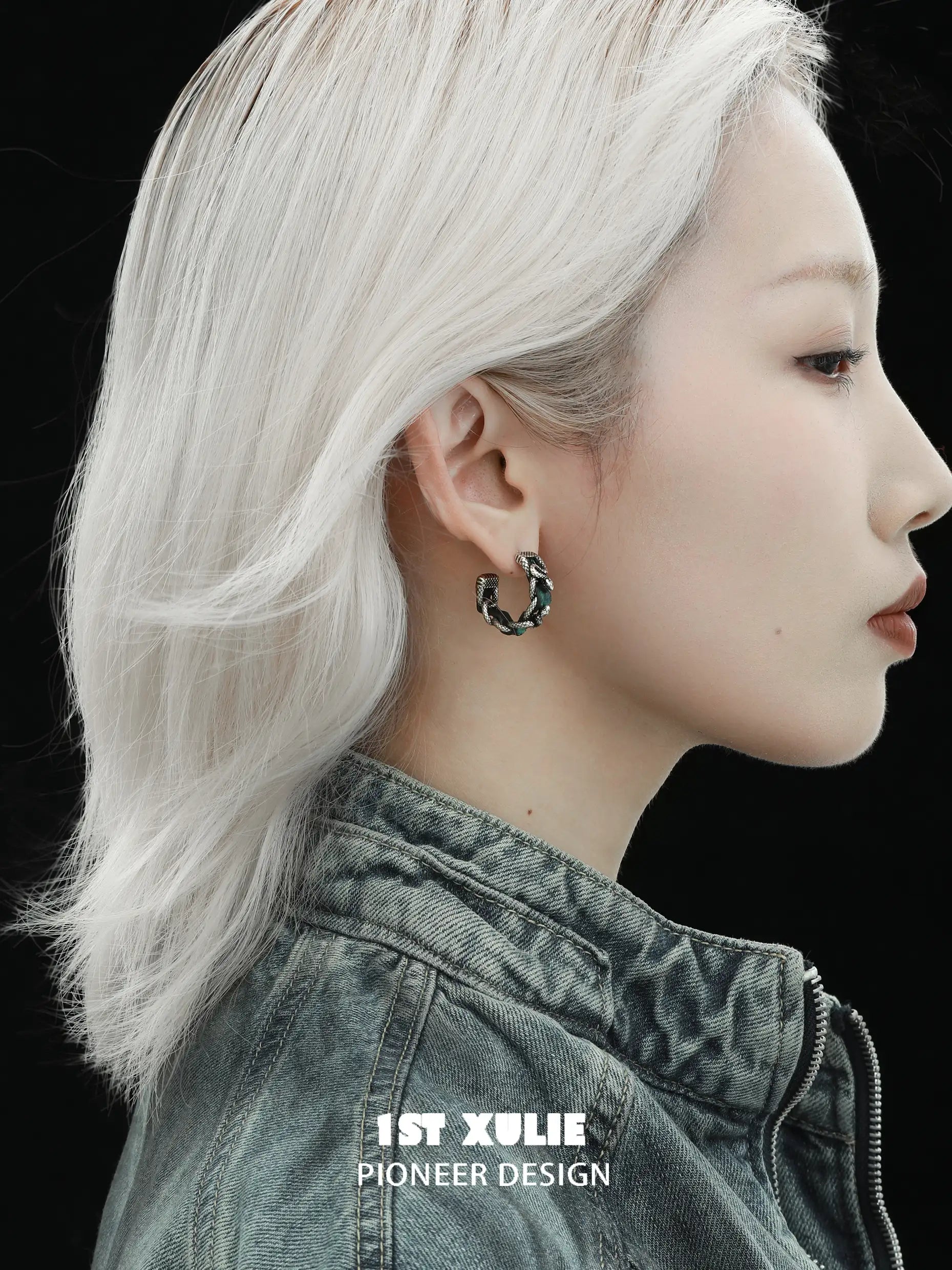 S925 Sterling Silver 18K Gold Plated Snake Bite Hoop Earrings for Women - Fashion Statement Jewelry for Parties, Date Nights & Everyday Wear