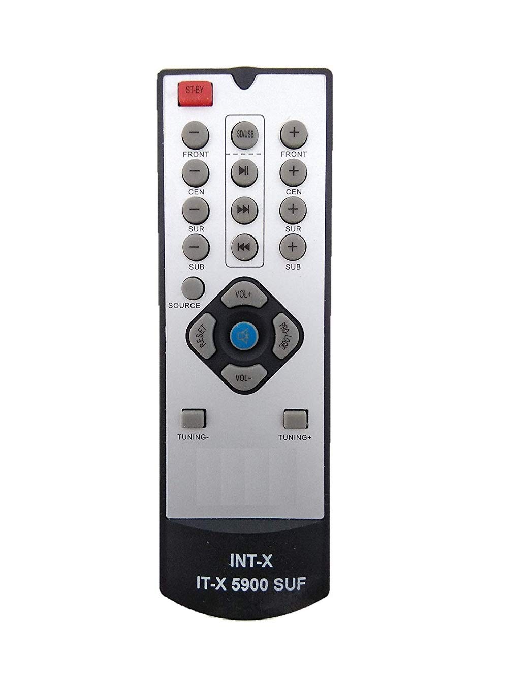 BhalTech IT-X 5900 SUF SD/USB Universal Home Theater Remote Control - Compatible with INTEX & Other Home Theater Systems | Perfect for Movie Nights & Entertainment Setup