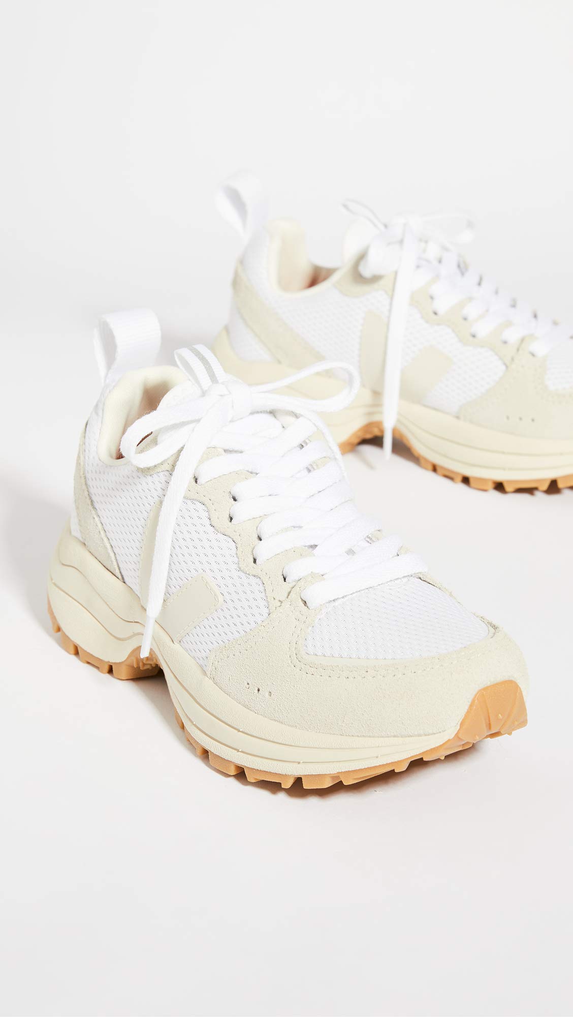 Veja Women's Venturi Sneakers - White Pierre | Sustainable Vegan Leather Casual Shoes for Women | Perfect for Walking, Travel & Everyday Wear