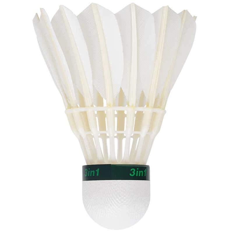 Premium DHS TR 412 Goose Feather Badminton Shuttlecocks - Professional Grade for Tournaments & Training - Perfect for Indoor/Outdoor Play