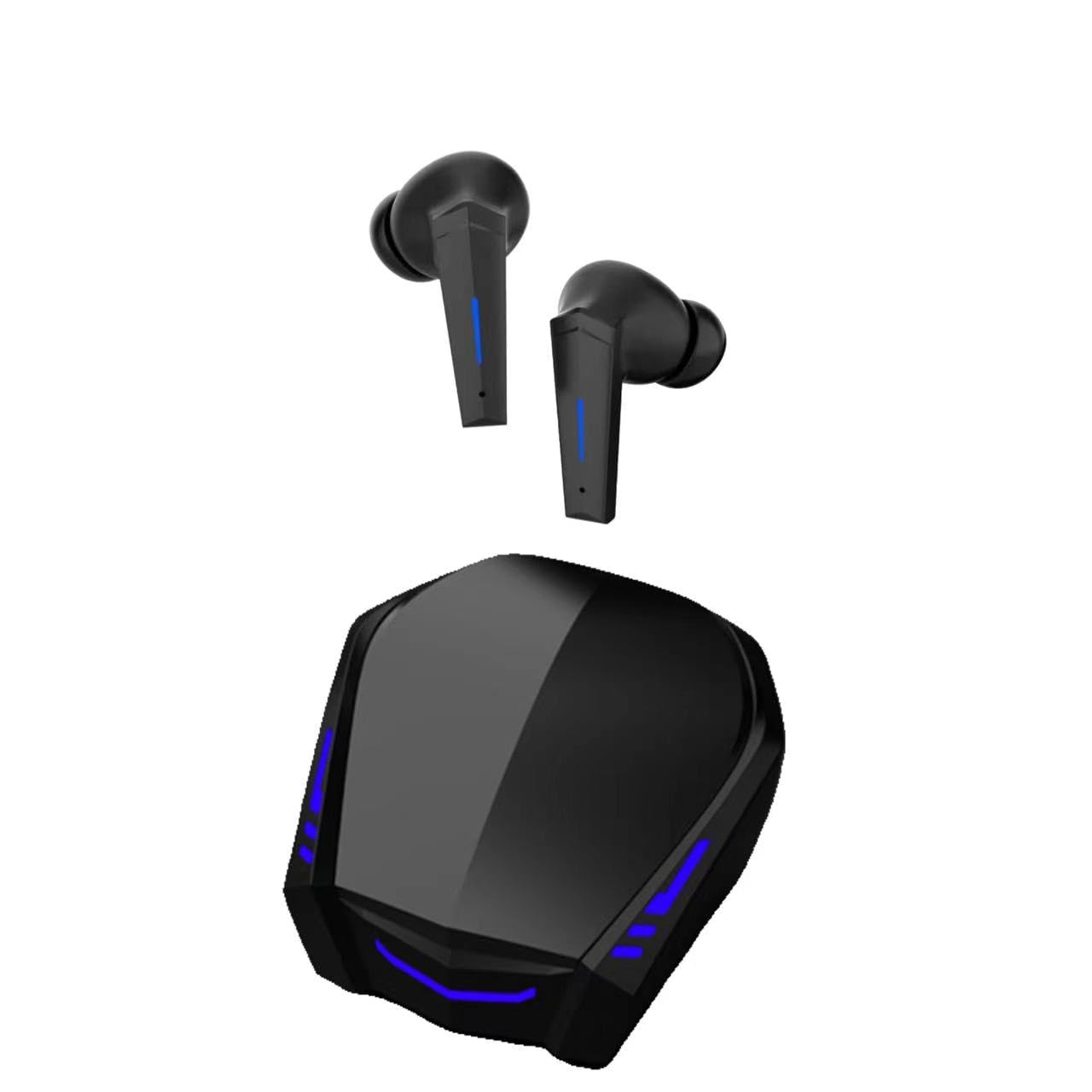 Wireless Earbuds Bluetooth 5.2 with Deep Bass, Touch Control & Noise Cancellation - IPX7 Waterproof Gaming Headphones with Built-in Mic, 18H Playtime & 65ms Low Latency for Workouts, Commuting & Online Gaming