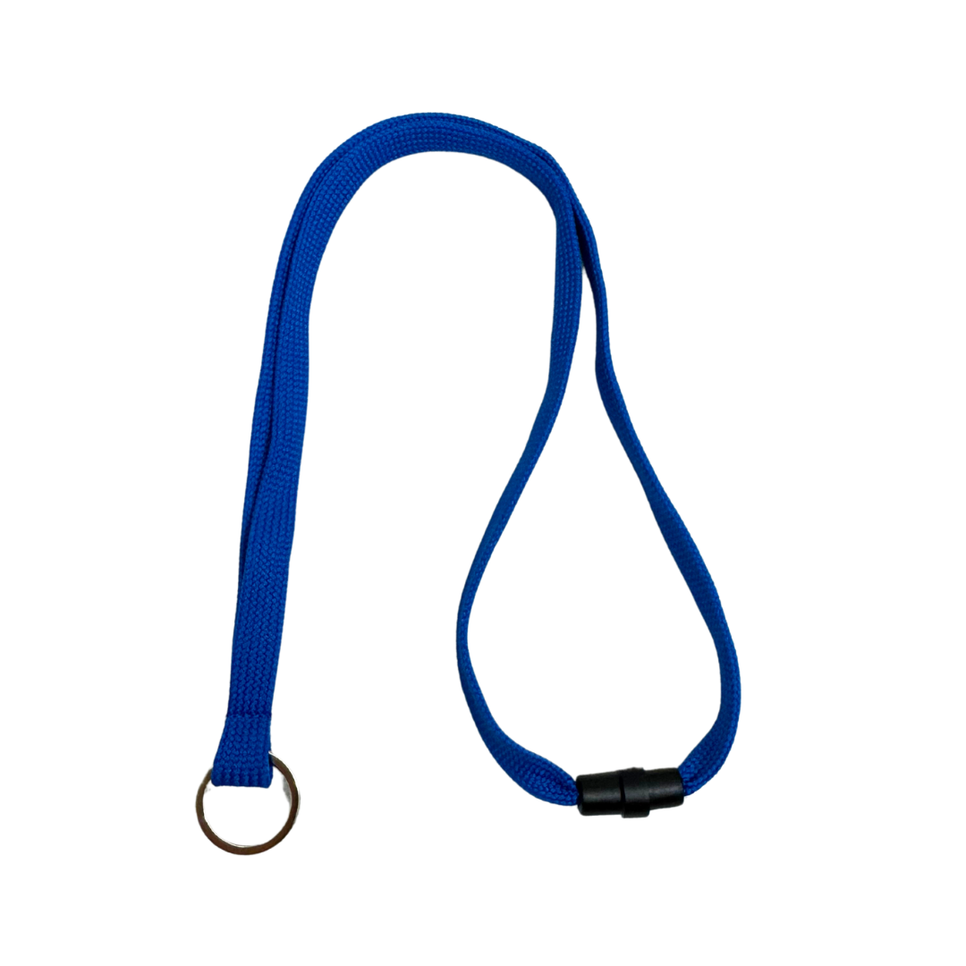 Blue Breakaway Safety Lanyards with Quick Release - Perfect for ID Badges, Keys & Work Security - Office, School, Events & Conventions Accessories