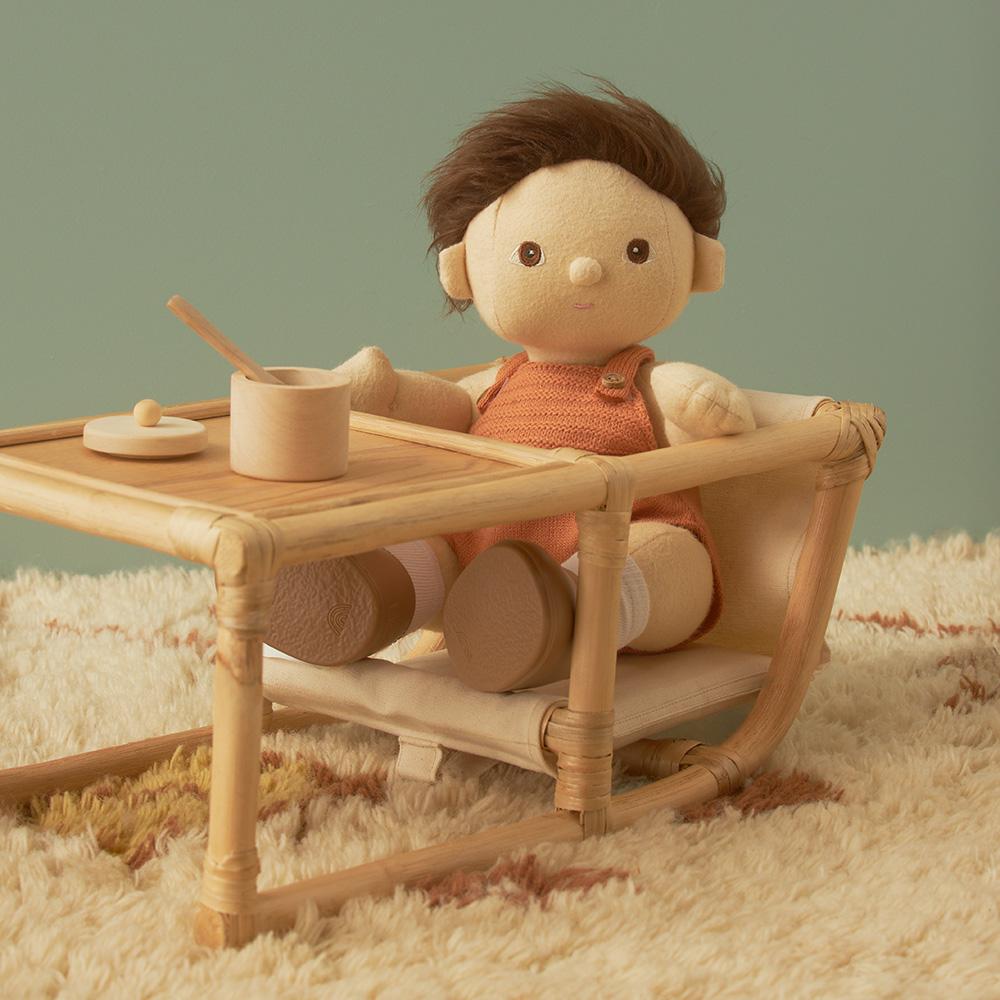 Dinkum Dolls Feeding Set - Baby Doll Accessories for Pretend Play, Includes Spoon, Bowl & Bottle - Perfect for Kids Role Play, Tea Parties & Imaginative Playtime