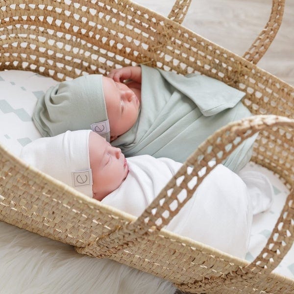 Ely's&Co. Jersey Cotton Swaddle Set - Soft Baby Swaddle Blankets for Newborns - Perfect for Sleeping, Swaddling & Nursing - 3-Pack Breathable Wrap Blankets for Boys & Girls