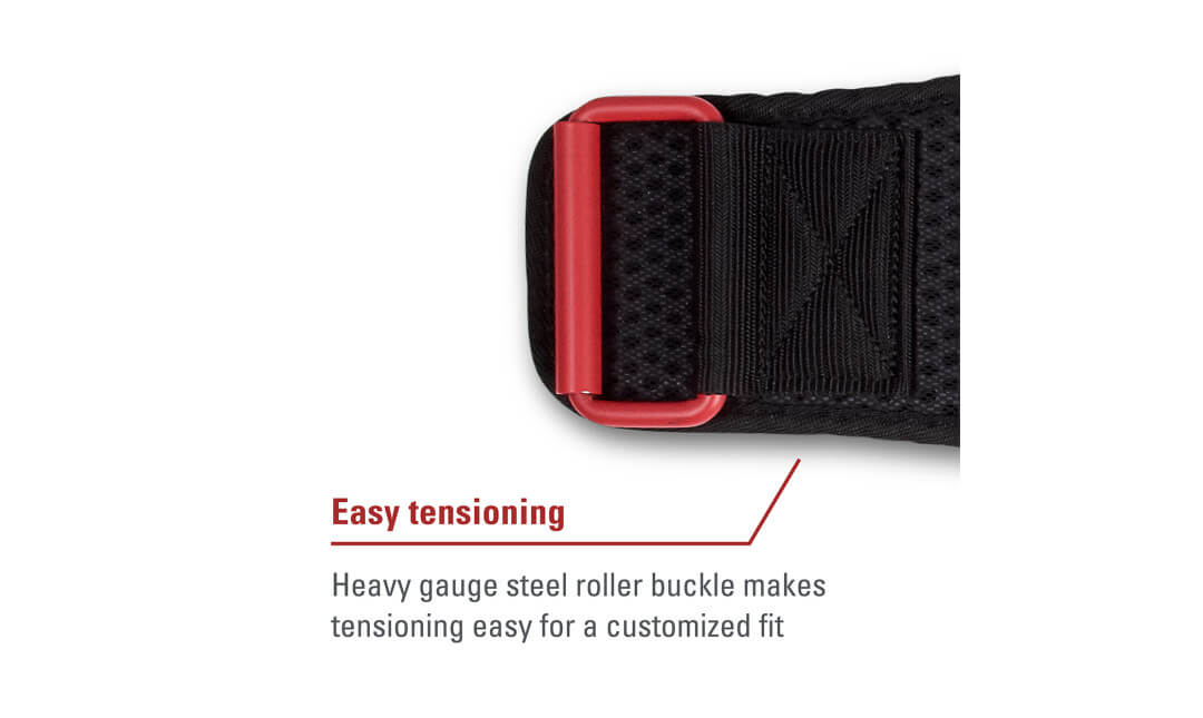 Harbinger Men's Hexcore Weightlifting Belt - Adjustable Gym Belt for Powerlifting & CrossFit - Red - Perfect for Strength Training & Workouts