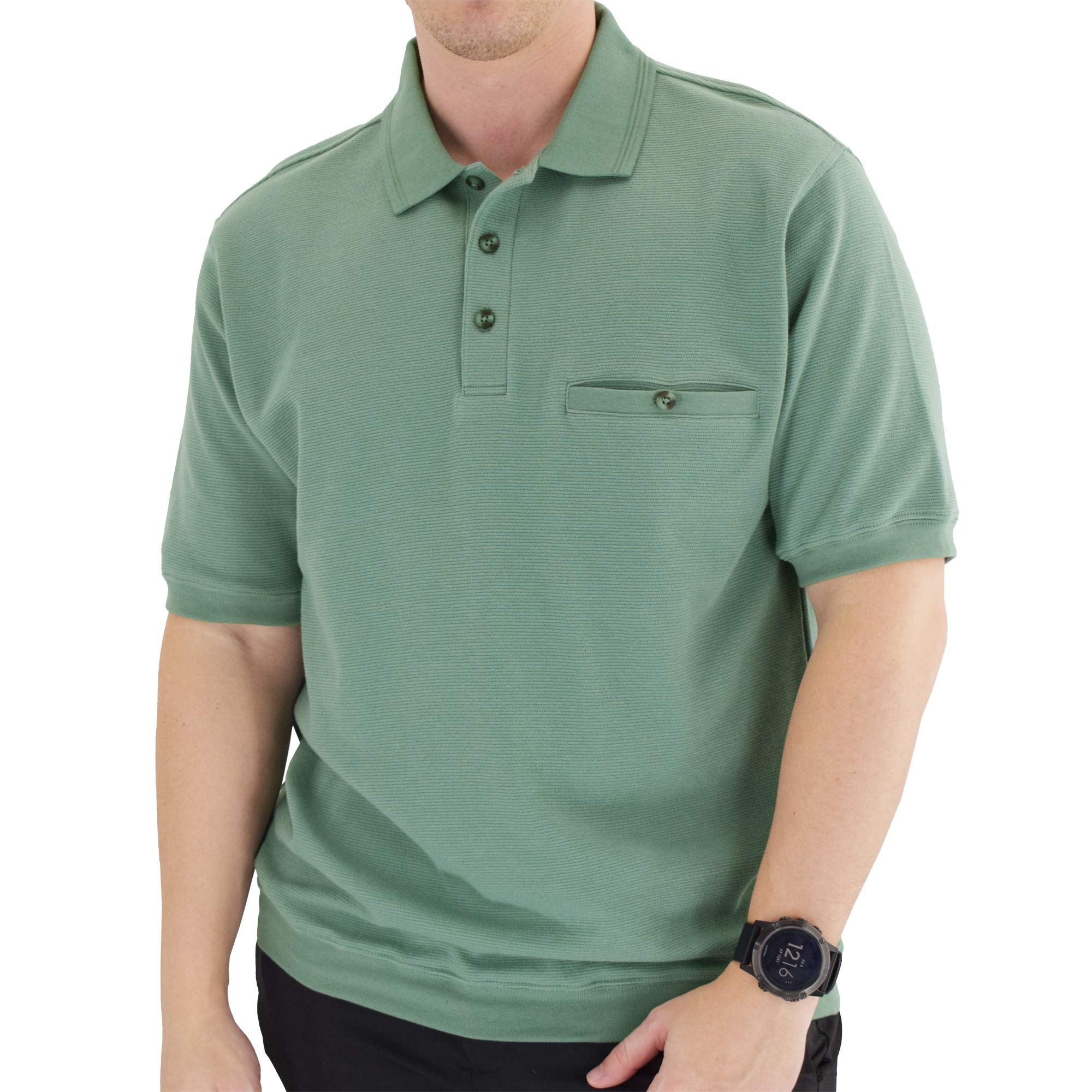 Classic Short Sleeve Polo Shirt for Men - Big & Tall Sizes by Palmland | Comfortable Casual Wear for Work, Golf & Outdoor Activities