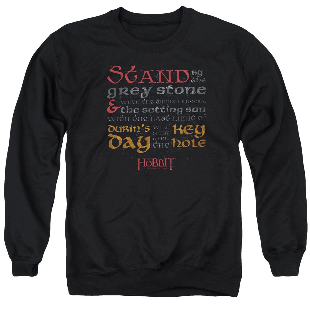 Hobbit Keyhole Unisex Crewneck Sweatshirt for Men & Women - Cozy Casual Wear for Fantasy Fans & Lord of the Rings Lovers