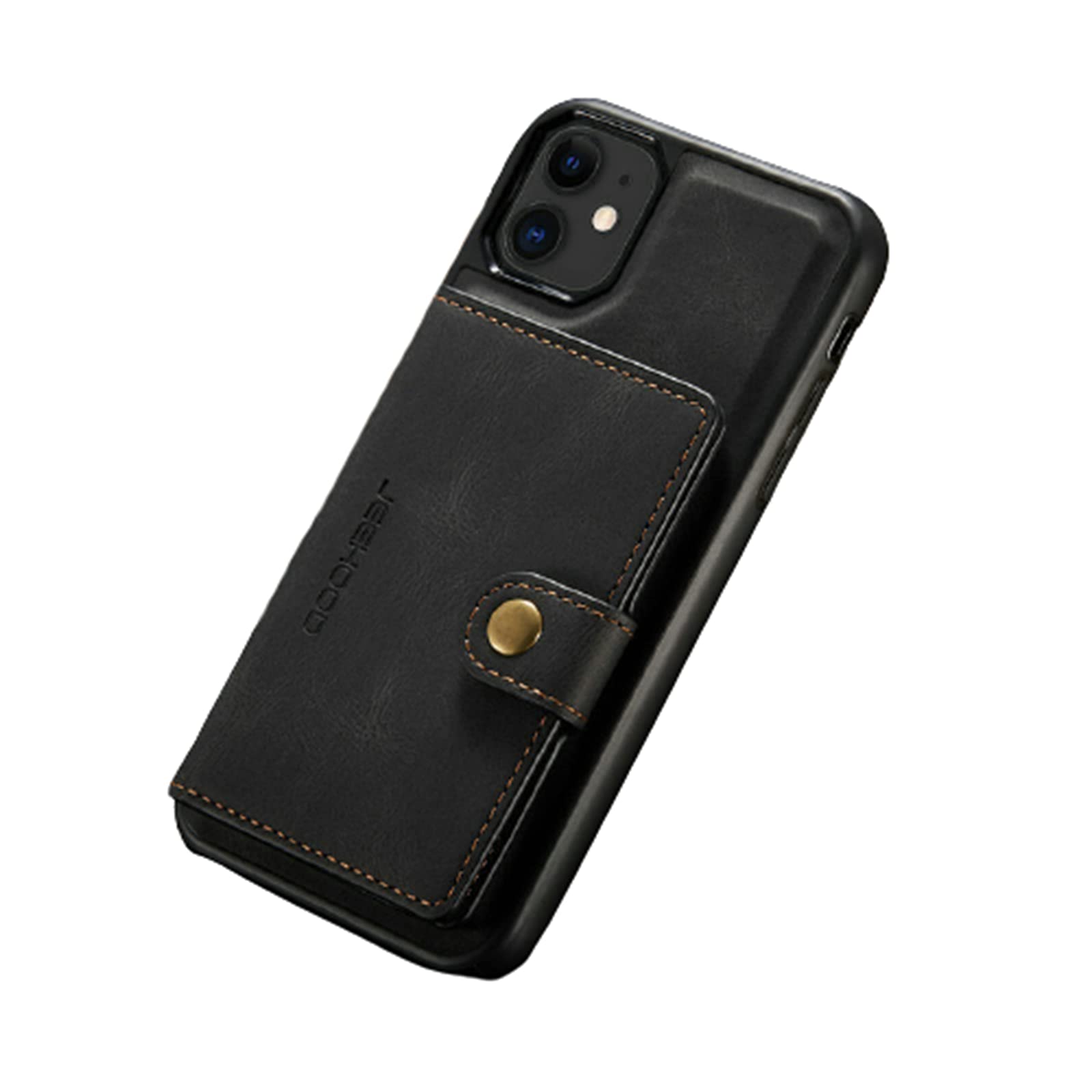 Premium iPhone 13 Pro Max Wallet Case with 4 Card Slots & 2 Bill Compartments - Magnetic Wireless Charging Compatible Slim Protective Phone Cover for Everyday Use, Travel & Business