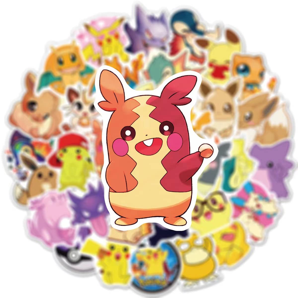 50 Pcs Cute Anime Stickers - Waterproof Vinyl Decals for Laptop, Water Bottle, Skateboard, Bicycle & Luggage - Fun Graffiti Patches for Teens, Kids & Students - Perfect for School, Office & Travel Decor