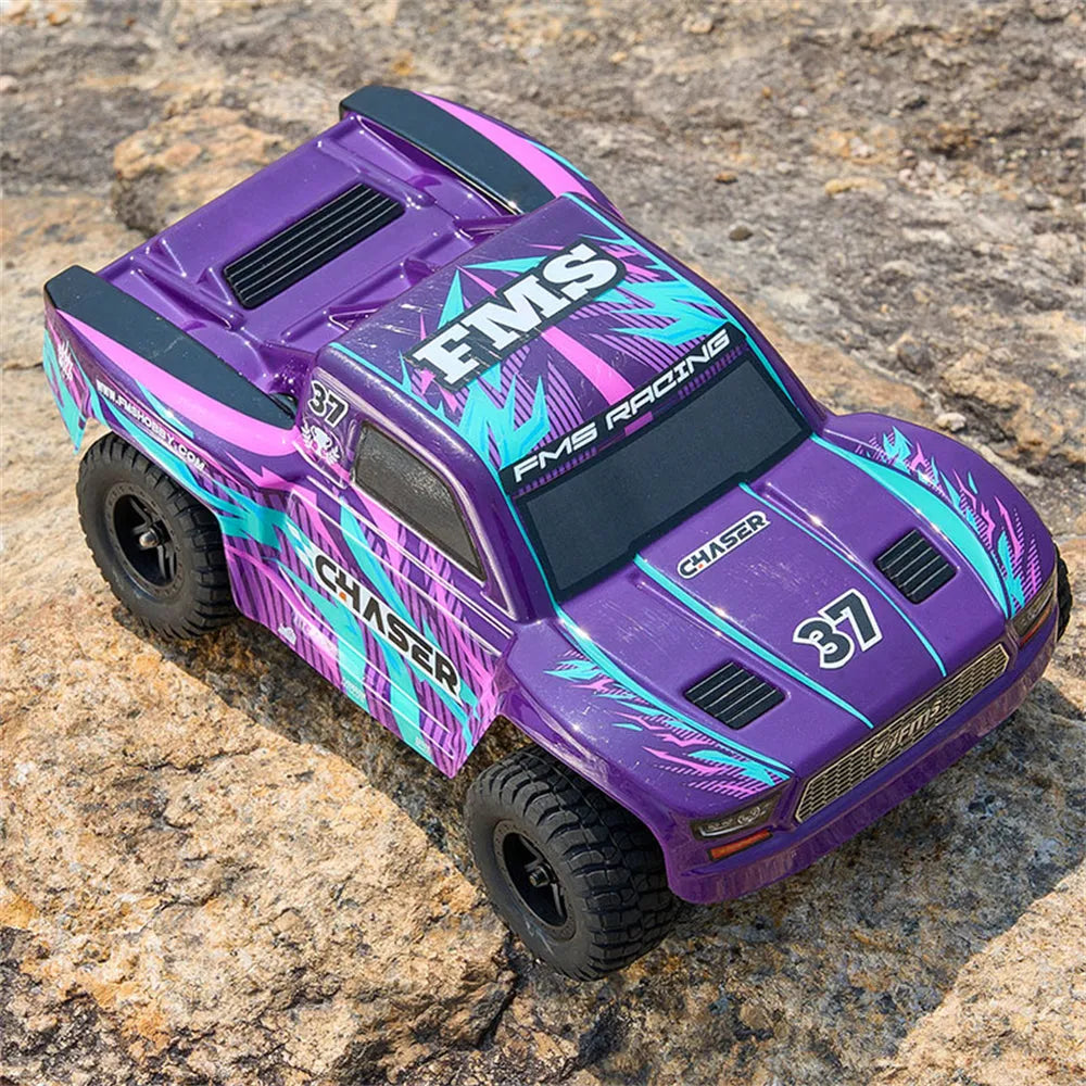 FMS FSC24 1/24 Scale 4WD RC Short Course Truck - 2 Speed Transmission, Metal Differential | Off-Road Racing & Backyard Bashing for Adults & Kids