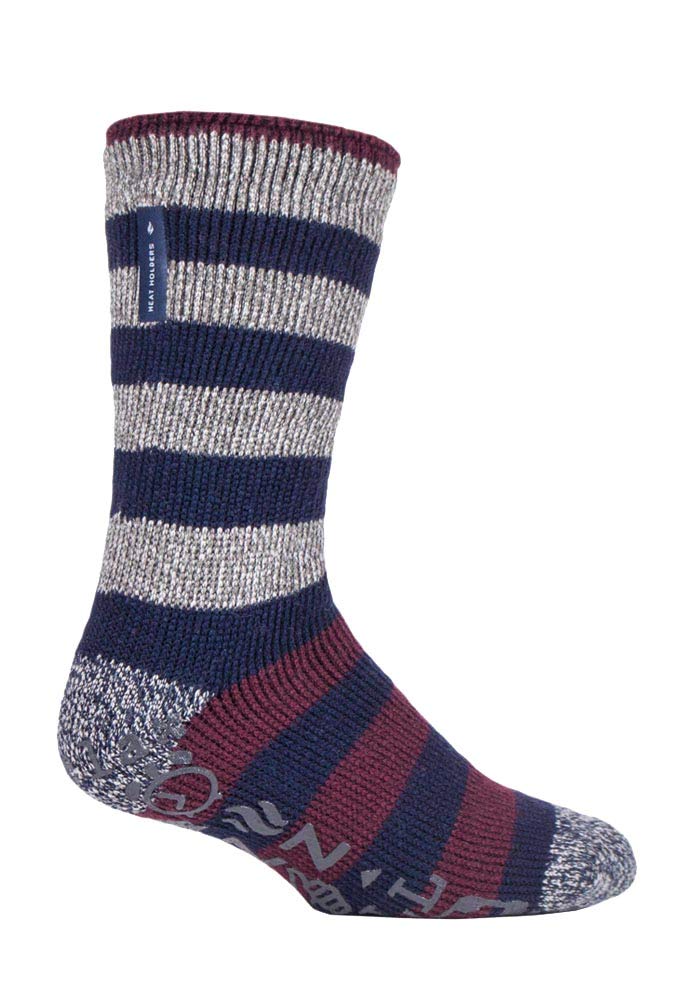 HEAT HOLDERS Men's Thermal Winter Socks - Ultra Warm Fleece Lined Lounge Socks (Pack of 1) | Perfect for Cold Weather, Indoor Comfort & Outdoor Activities