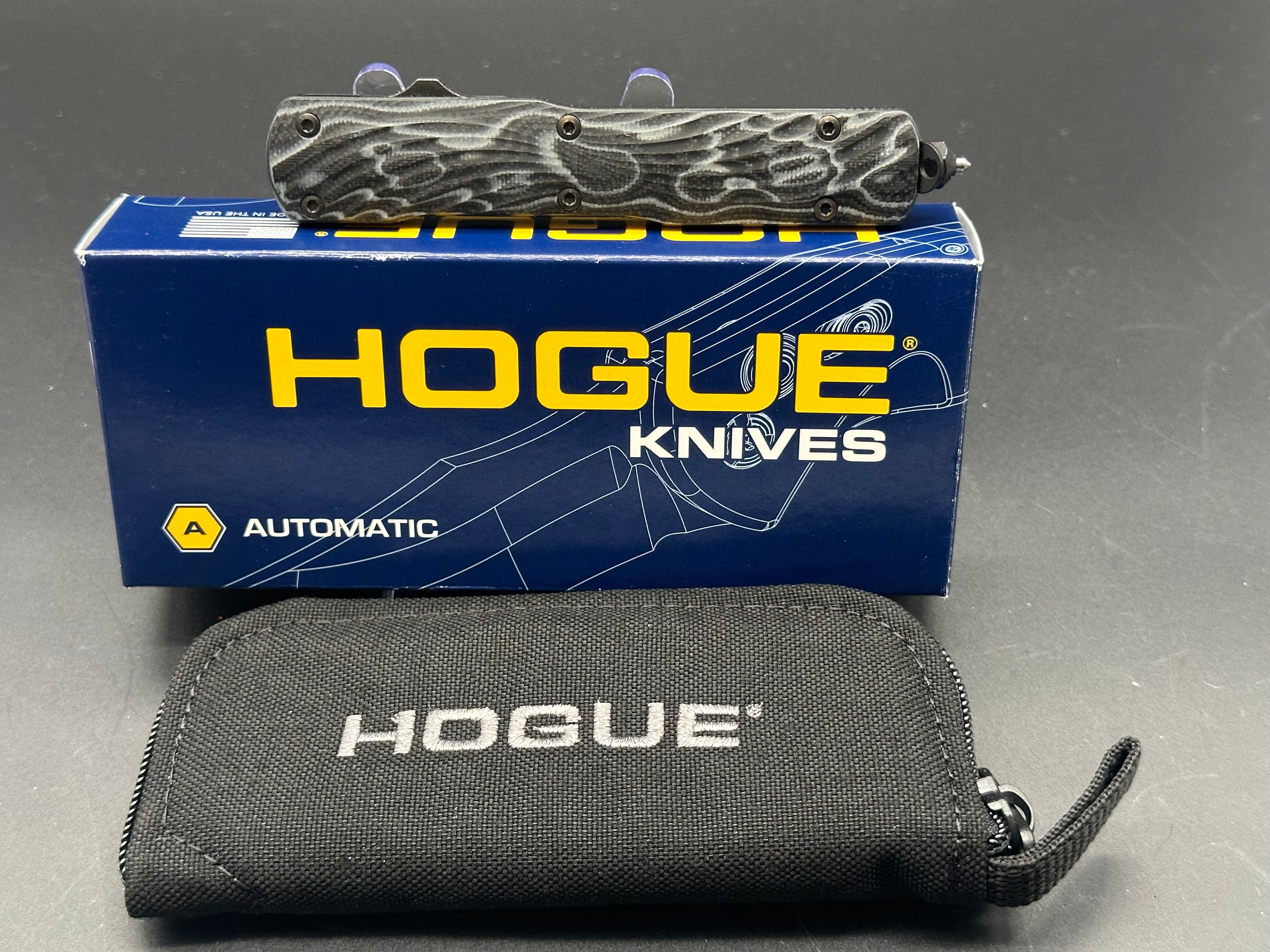 Hogue Counterstrike OTF Automatic Knife - Black G10 Handle, Mascus Tanto Blade - Tactical EDC, Outdoor Survival, Self Defense