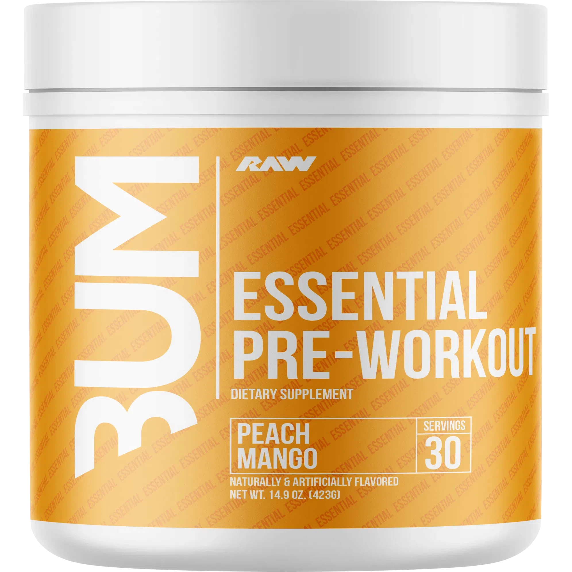RAW Nutrition CBUM Essential Pre Workout Powder - Premium Energy & Focus Supplement for Gym, Bodybuilding & Fitness Training - Boost Performance & Endurance for Intense Workouts