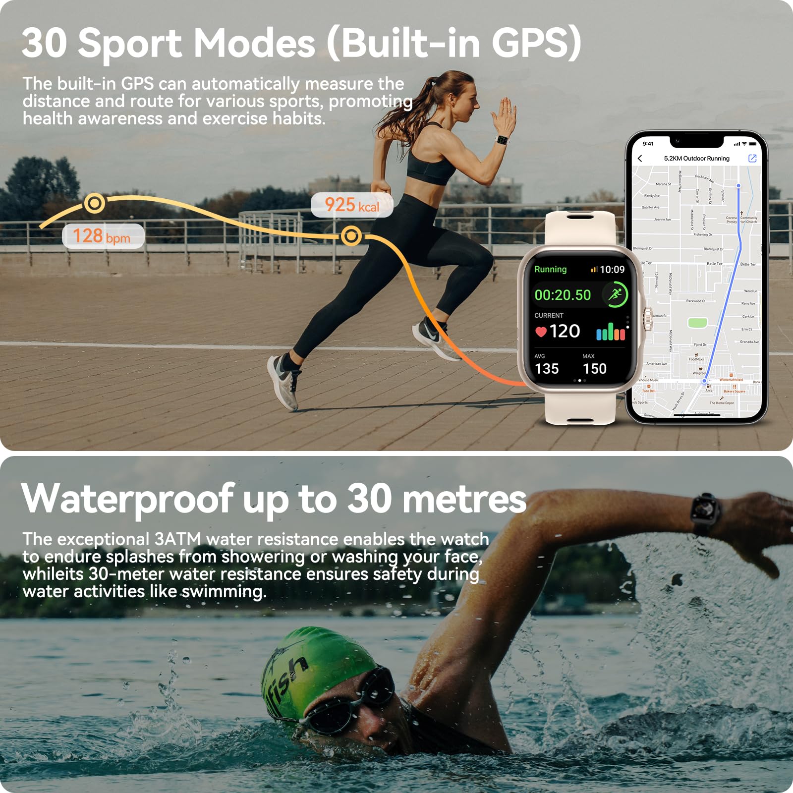 Anyloop Smart Watch Ultra for Men & Women - 1.78