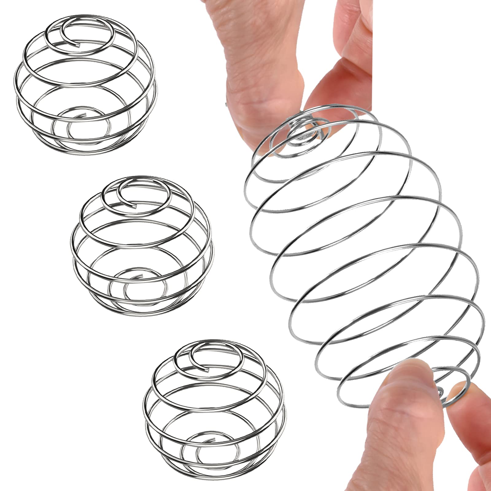4 Pack Stainless Steel Protein Shaker Balls for Smooth Mixing - Perfect for Protein Shakes, Meal Replacement Drinks & Pre-Workout Supplements - Gym, Home & Travel Use