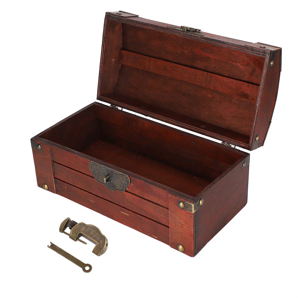 Vintage Wooden Jewelry Box - Waterproof & Dustproof Jewelry Organizer with Lock | Romantic Valentine's Gift, Home & Office Storage Solution | Perfect for Jewelry Display, Travel & Wedding Accessories