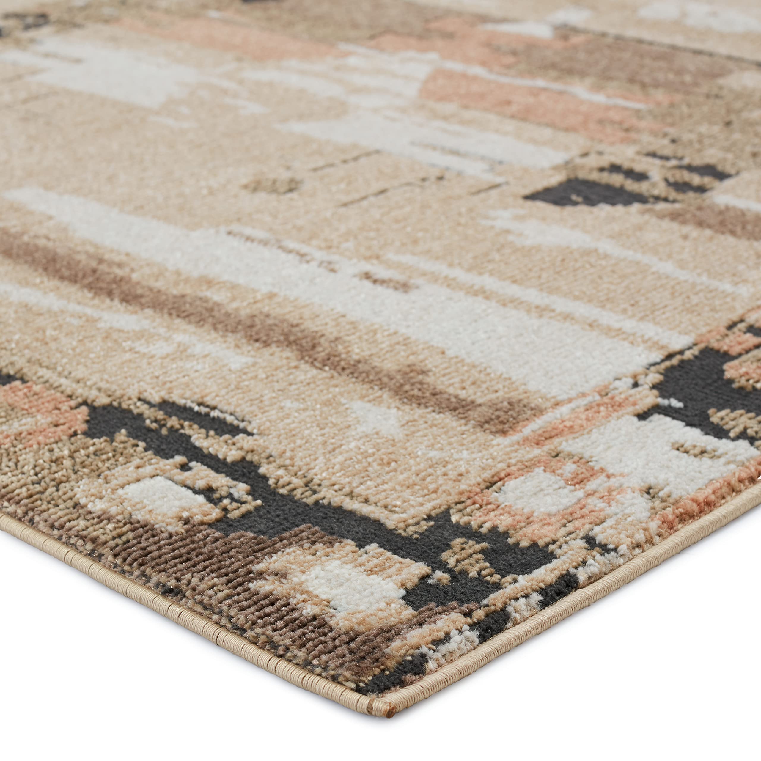 Jaipur Living Naomi Medallion Beige/Tan 5'x8' Area Rug - Soft & Durable for Living Room, Playroom, Home Office & Dining Room - Perfect for Family Gatherings & Cozy Home Decor