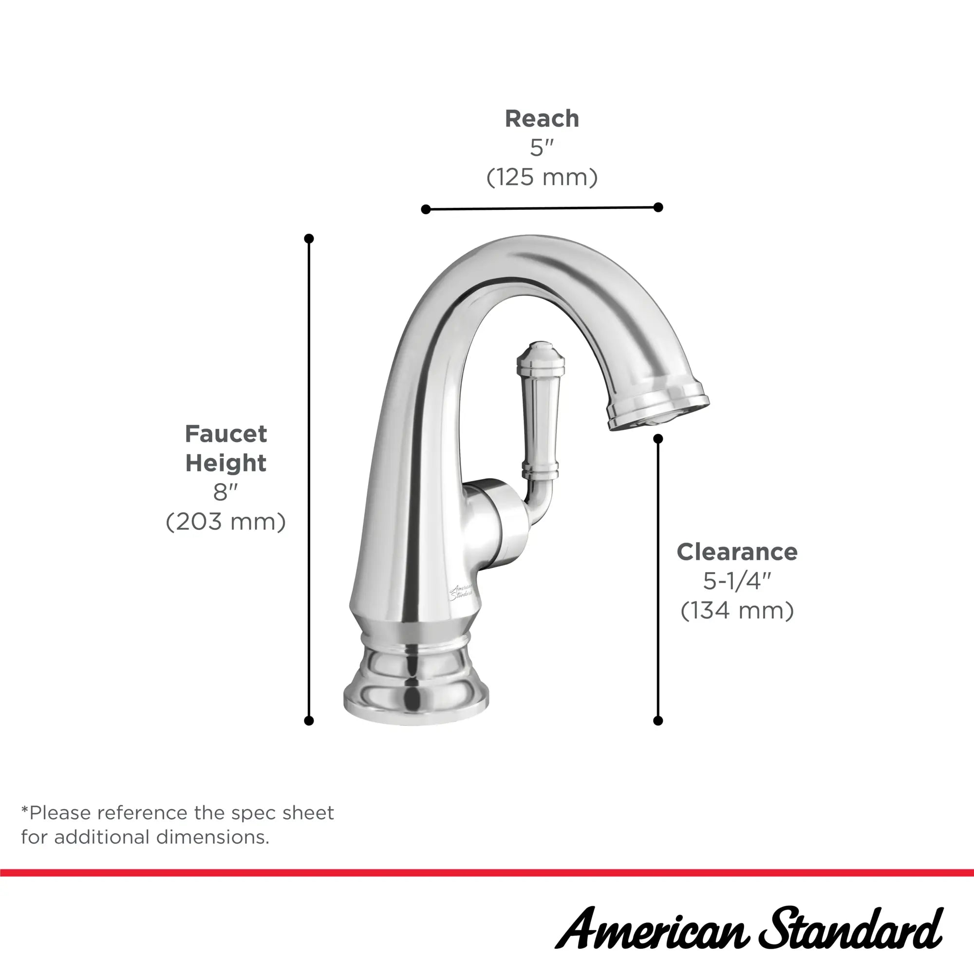 Delancey® Single Hole Single Handle Bathroom Faucet 1.2 GPM/4.5 LPM - Modern Water-Saving Bathroom Sink Faucet with Lever Handle - Perfect for Small Bathrooms, Powder Rooms & Vanities
