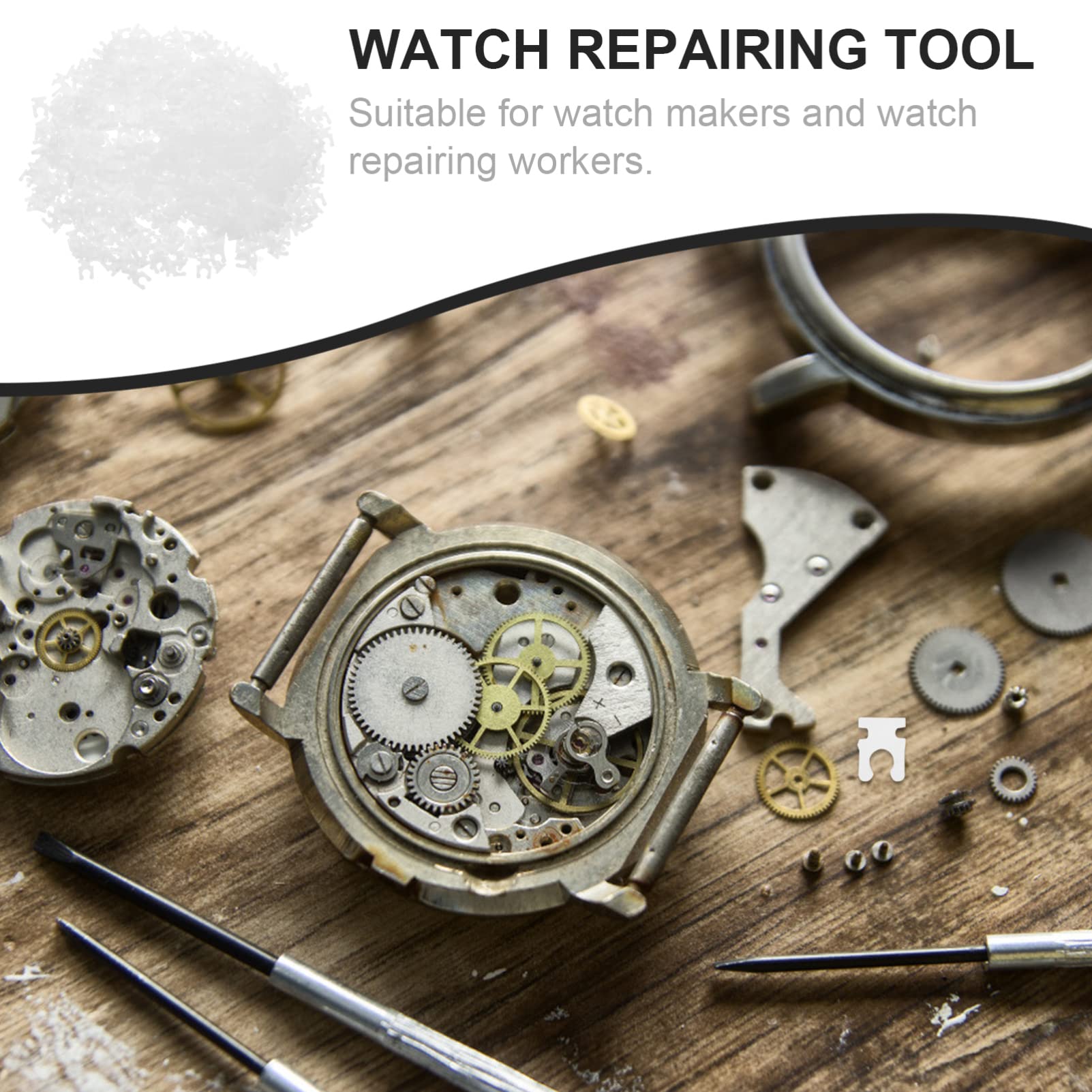 PartyKindom 1000 Pcs Watch Stopper Set - Professional Time Stop Repair Tool Kit with Watch Parts & Accessories - Perfect for Watch Repair, Maintenance & DIY Projects - Ideal for Watchmakers, Jewelers & Hobbyists