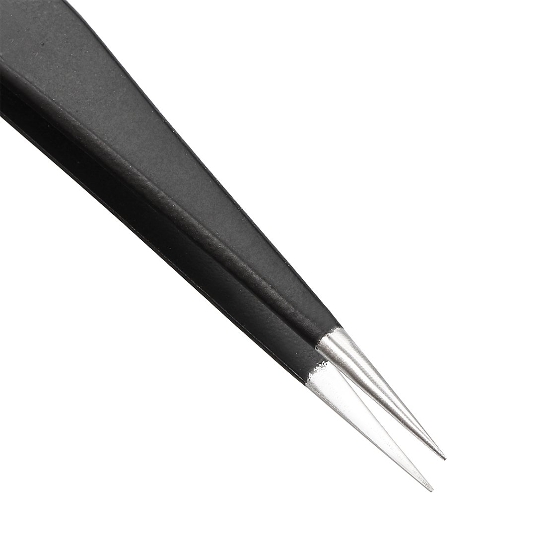 uxcell ESD-16 Anti-Static Stainless Steel Non-Magnetic Tweezers Set - 5
