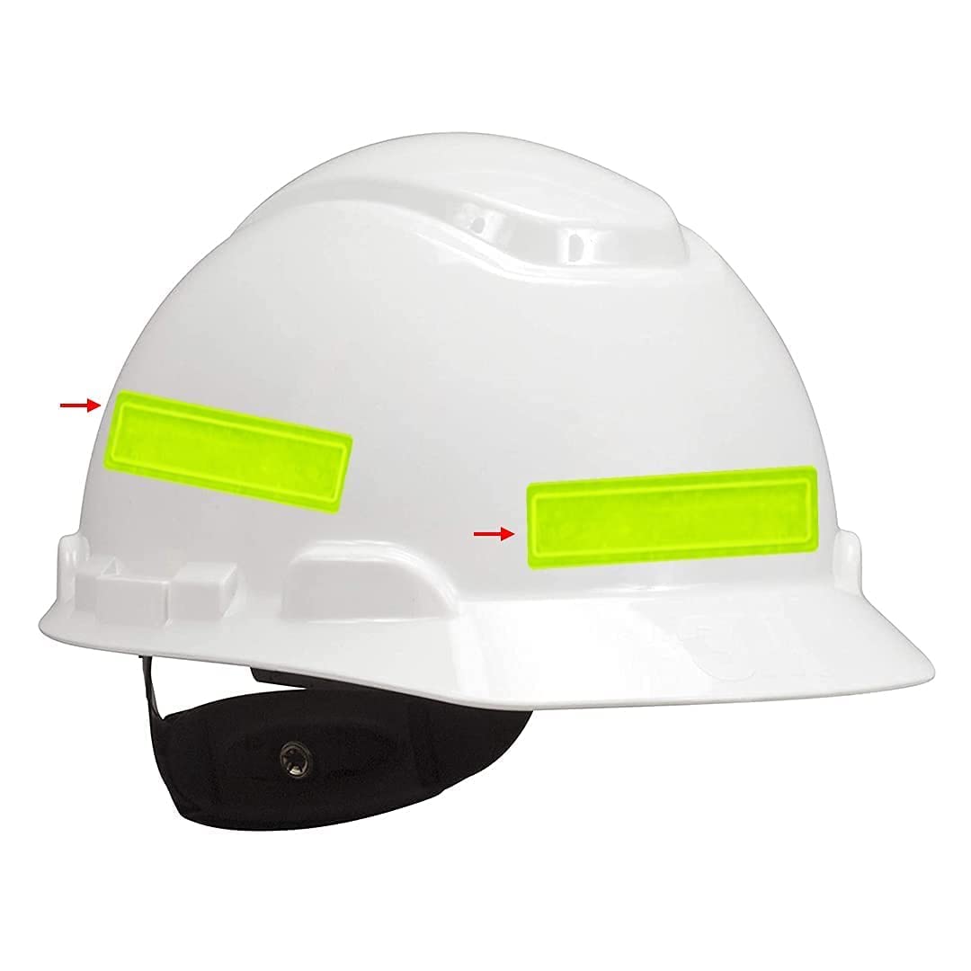 Reflective Hard Hat Stickers - 16 Pack, High Visibility Glow in the Dark Safety Decals with Strong Adhesive for Construction, Mining & Industrial Work (Men & Women)