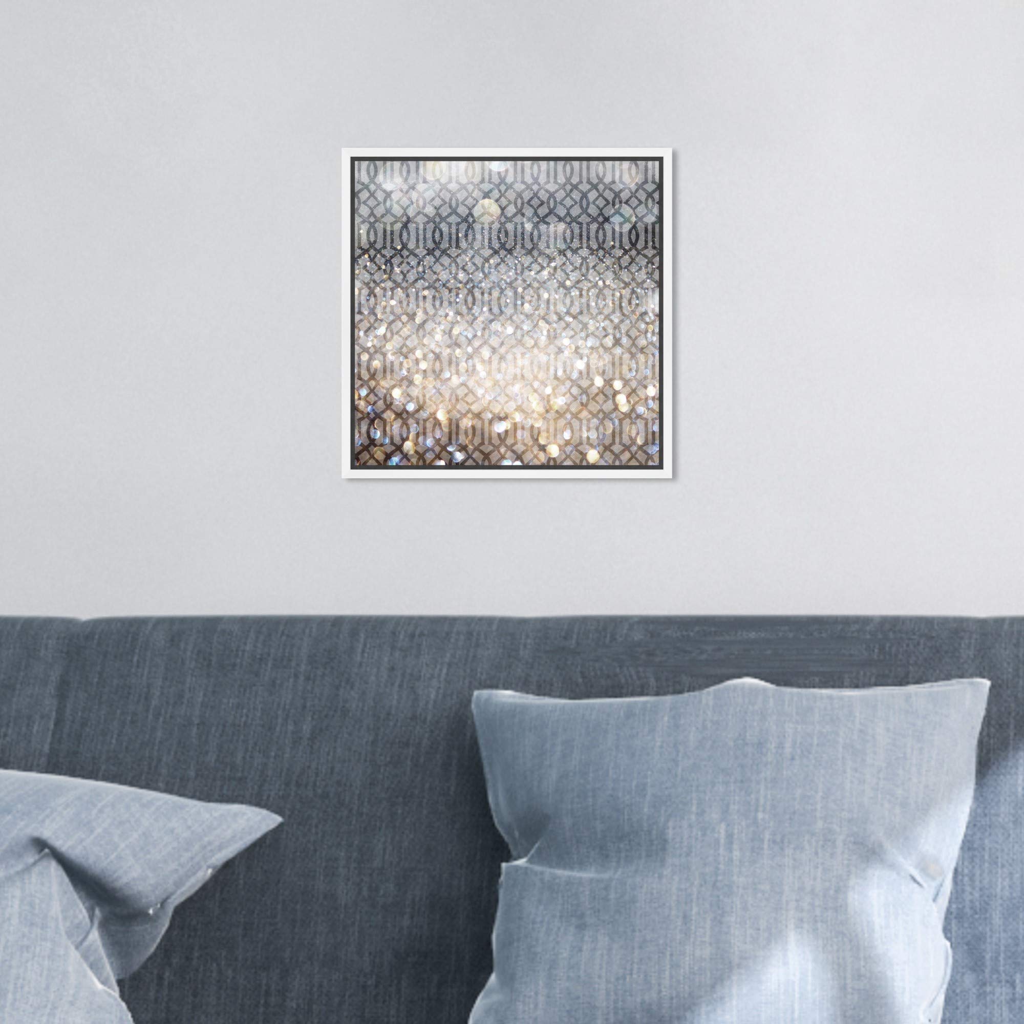 Abstract Framed Wall Art Canvas Prints 'Floresque' Floral Patterns - Modern Home Decor for Living Room, Bedroom & Office