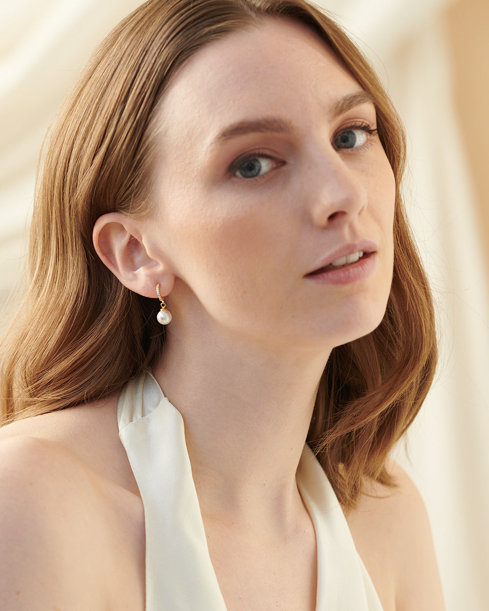 Exquisite Marina Pearl Earrings for Women - Elegant Freshwater Pearl Studs for Daily Wear & Special Occasions