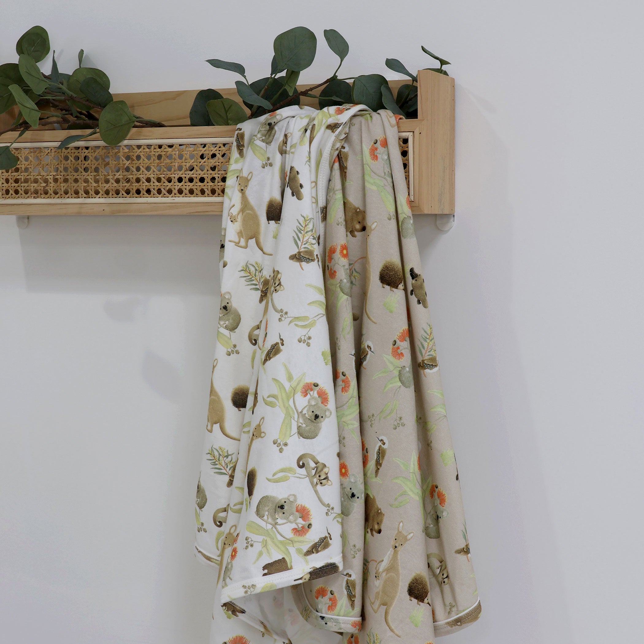 Australian Animals 2-Pack Jersey Wraps - Soft & Comfortable Baby Swaddle Blankets for Newborns - Perfect for Nursery, Photo Shoots & Gift Giving