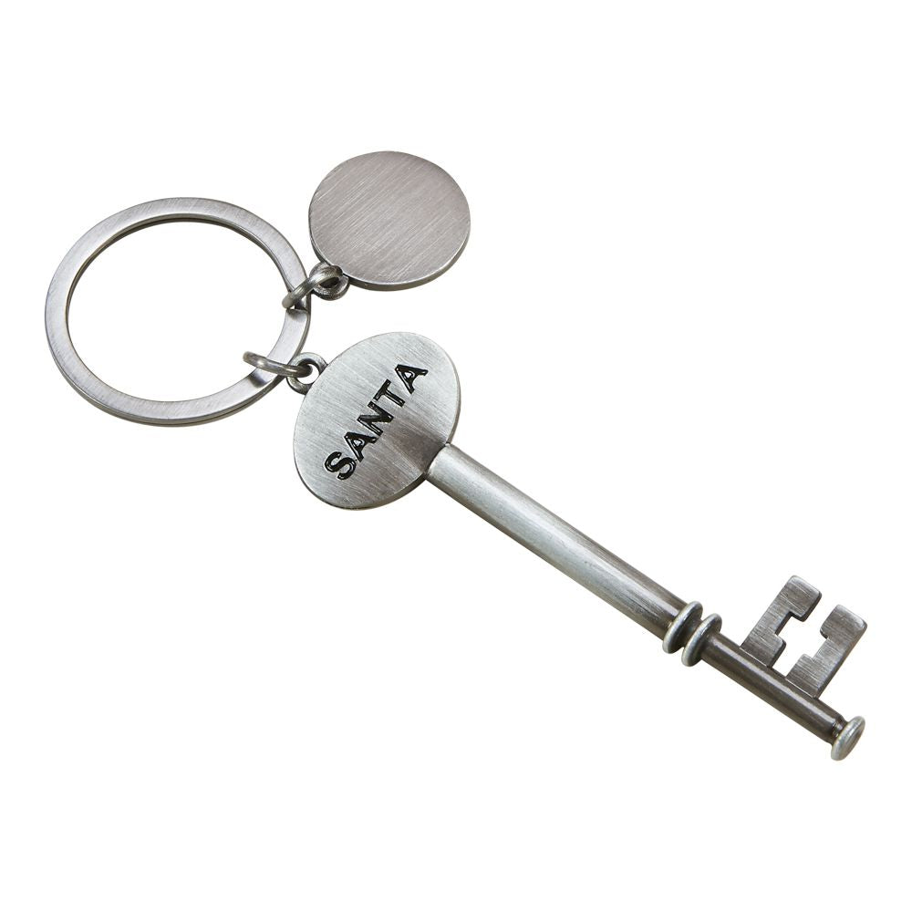 Personalized Santa Key with Engraved Christmas Gift Tag - Perfect for Holiday Magic, Santa Visits & Family Traditions