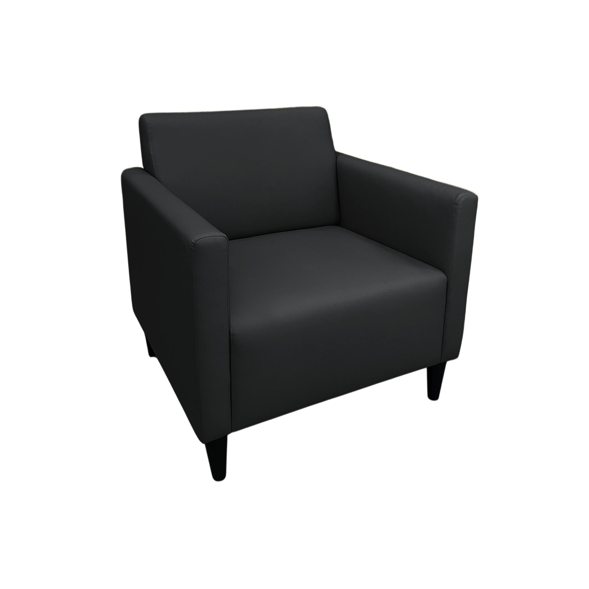 Haru Armchair - Modern Accent Chair for Living Room, Bedroom & Office - Comfortable Upholstered Lounge Chair with Wooden Legs - Perfect for Relaxing, Reading & Decorating Your Home