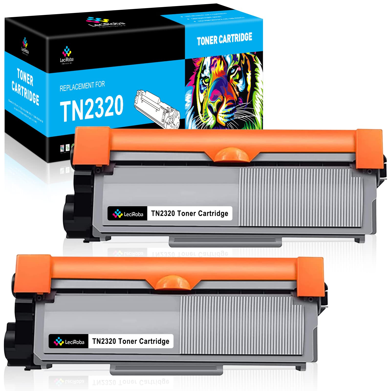 Brother TN2320 Toner Cartridge - 2-Pack for MFC-L2700DN Printers | Office & Home Use