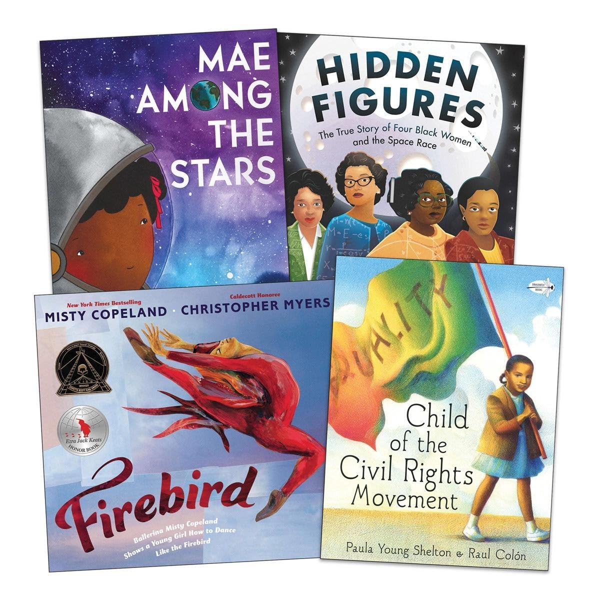 Black History Books for Kids - Set of 4 Inspirational Books Featuring Historical Figures | Educational Classroom & Homeschool Reading | Kaplan Early Learning