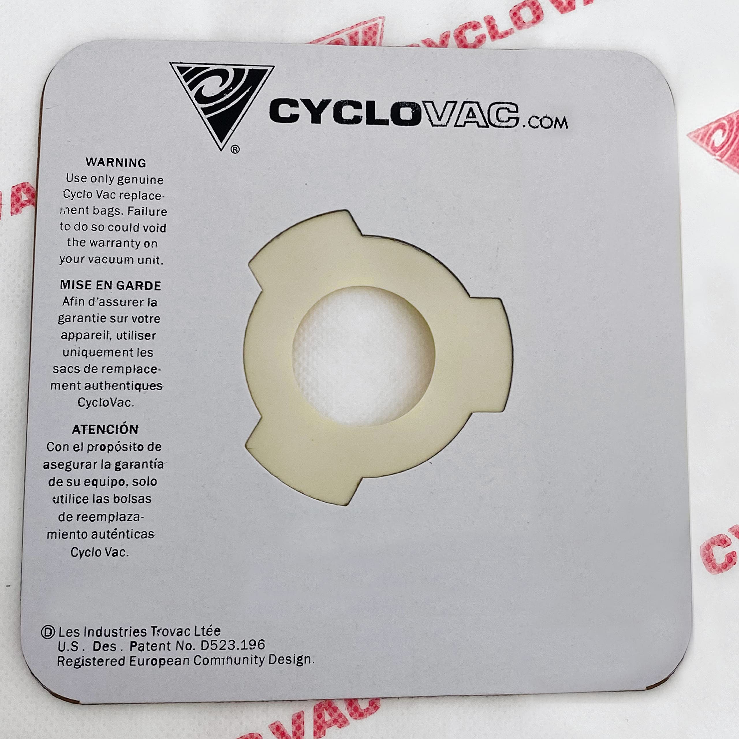 CycloVac TDSAC93C High Efficiency Heavy Duty Central Vacuum Electrostatic Bags - 3 Pack | Perfect for Pet Hair, Allergen Removal & Whole-House Cleaning