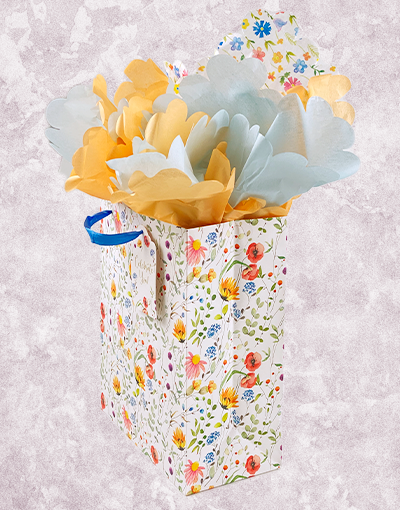 Premium Garden Gift Bags for Flowers - Elegant Floral Present Packaging for Weddings, Birthdays & Special Occasions