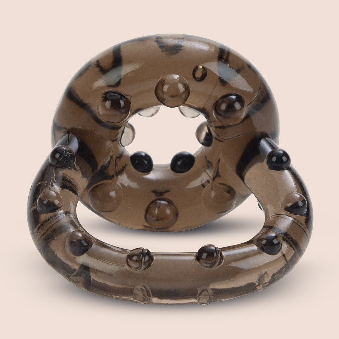 CalExotics All Star Enhancer Ring - Textured Penis & Ball Stretcher for Enhanced Pleasure | Perfect for Couples Play & Solo Sensation