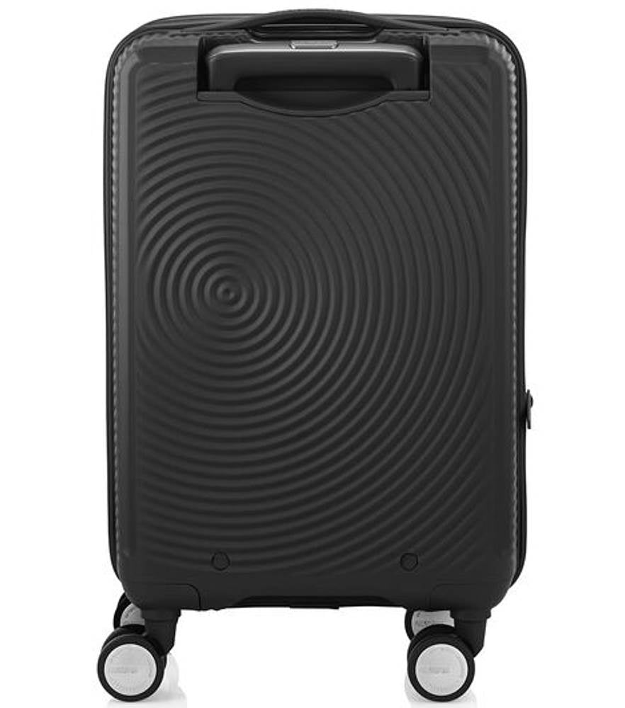 American Tourister 55cm Curio Book Opening Luggage - Black Carry-On Suitcase for Business Travel & Weekend Getaways