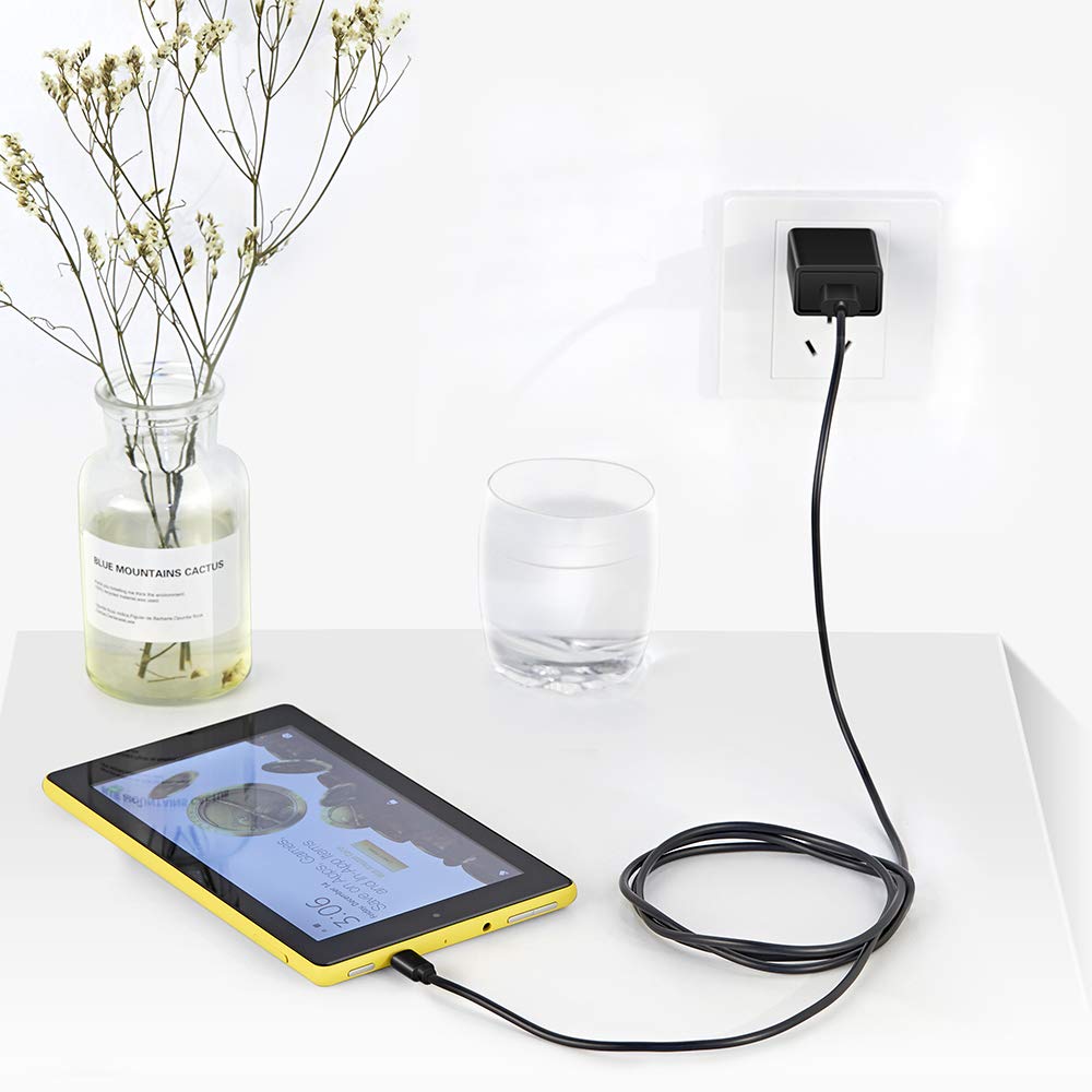 Premium HD7 Tablet Charger Adapter with 5FT USB-C Cable - Compatible with Amazon Fire HD7 & Kids Edition (12th Gen, 2022 Model) - Fast Charging for Home, Office & Travel Use