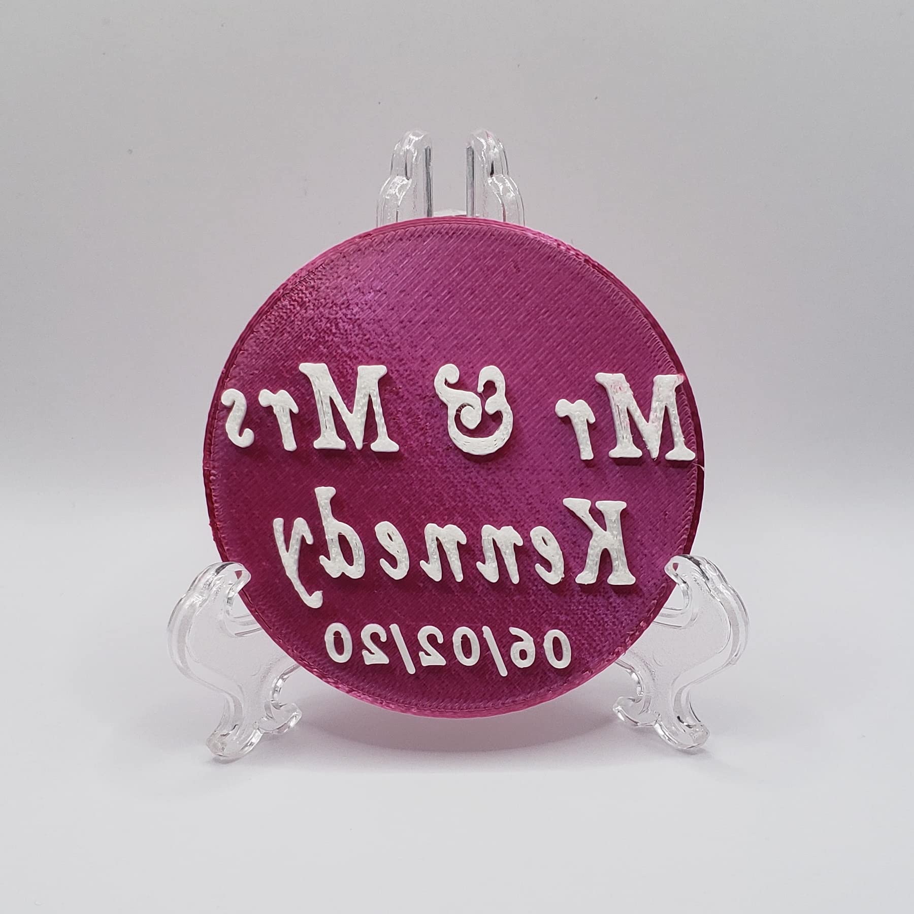 3D Prints-R-Us | 3-Inch Round Custom Stamp for Baking & Crafts - Personalized Cookie, Fondant, Clay & Play Dough Stamp | Food Safe & Reusable | Made in USA (Bell MT Italic) | Perfect for DIY Decorations, Party Favors & Kids Activities