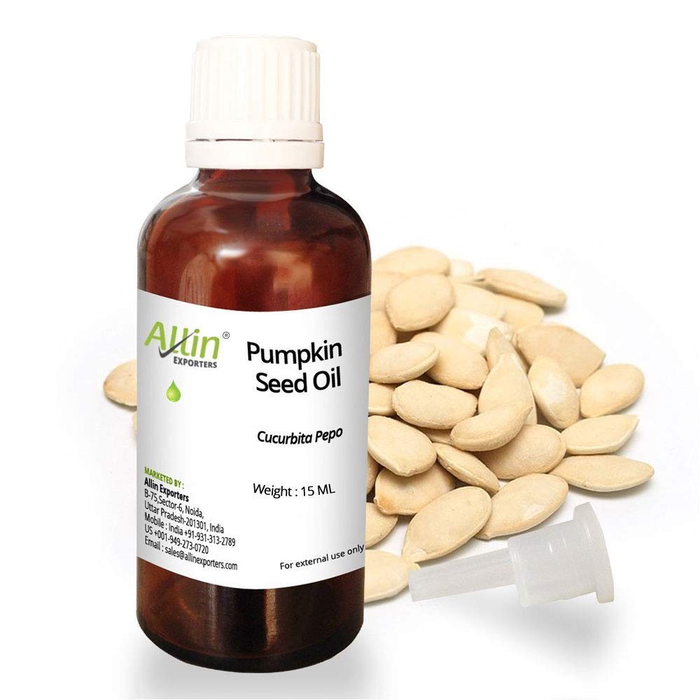 Pure Undiluted Pumpkin Seed Oil - 100% Natural Therapeutic Grade for Hair Growth & Skin Care (15ml) | Cold Pressed, Rich in Antioxidants & Vitamins | Perfect for DIY Beauty, Massage & Aromatherapy