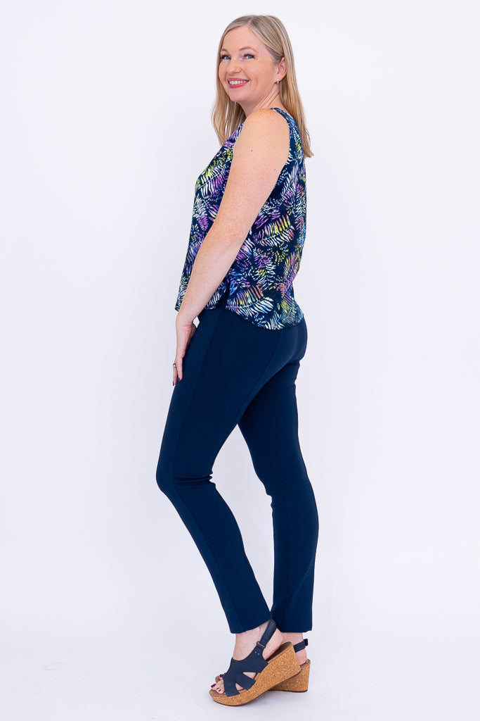 Premium Dee Tank Tops - Tropical Mix Print for Women | Comfortable & Stylish Summer Casual Wear | Perfect for Beach, Vacation & Outdoor Activities