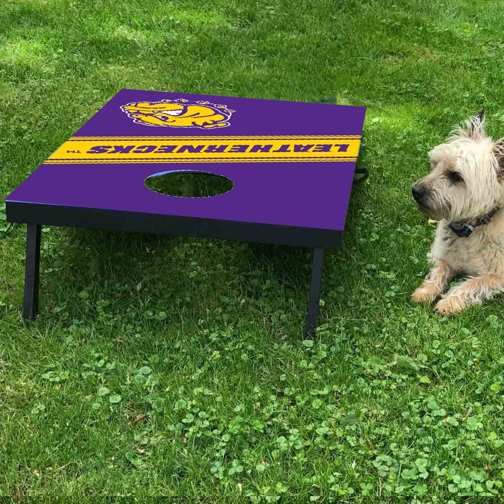 Western Illinois University Corn Hole Bag Toss Game Set - Premium Outdoor Lawn Game for Backyard Parties, Tailgating & College Events - VictoryStore Gift Games