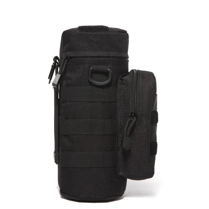 Tactical MOLLE Water Bottle Pouch with Adjustable Detachable Strap - Perfect for Hiking, Camping, and Outdoor Adventures