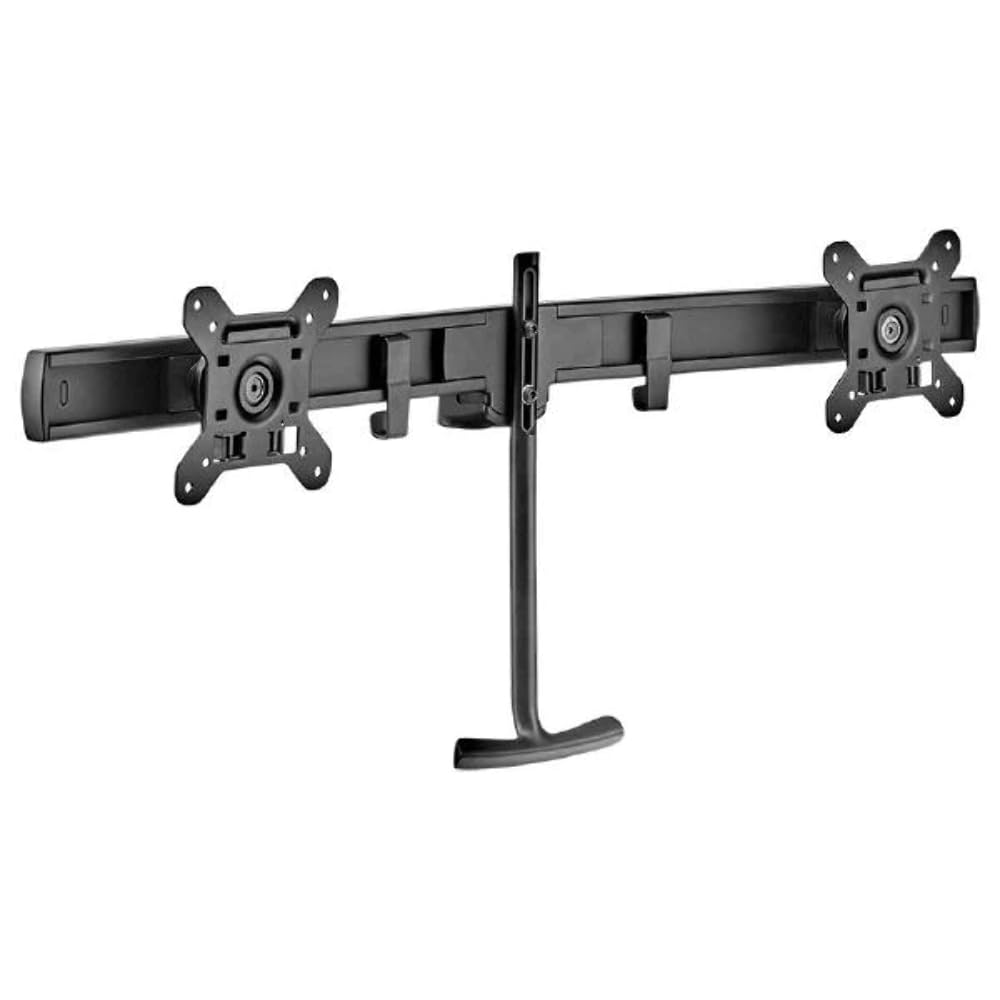 Atdec AWM-Lr-B Adjustable Monitor Crossbar - Heavy Duty VESA Mounting Arm for Computer Screens - Perfect for Home Office, Gaming Setup & Workspace Ergonomics