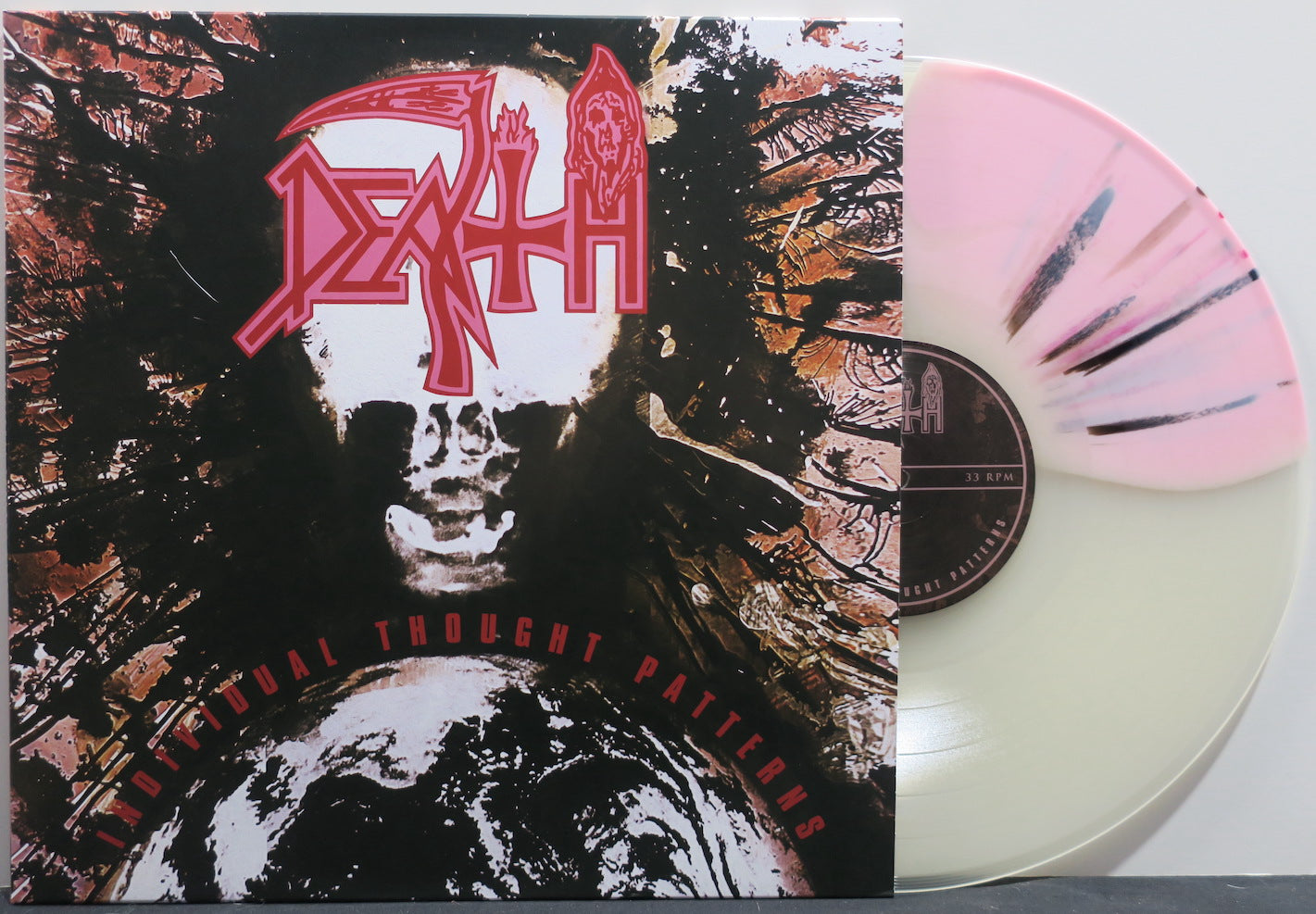 DEATH 'Individual Thought Patterns' BUTTERFLY SPLATTER Vinyl LP - Limited Edition Colored Vinyl Record for Metal Music Collectors & Audiophiles - Perfect for Home Listening & Music Collection Display