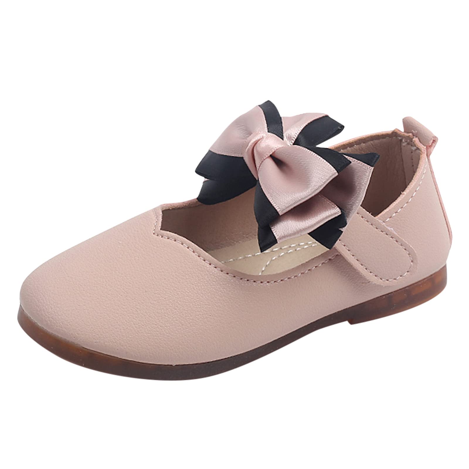 **Baby Girls Leather Bowknot Sandals – Toddler Princess Dancing Shoes for Infants & Little Girls | Perfect for Parties, Dance Classes & Special Occasions**