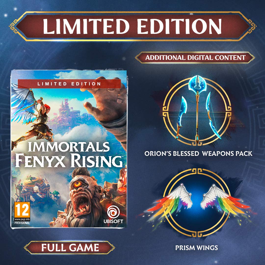 Immortals Fenyx Rising Limited Edition - PlayStation 5 (PS5) Game with Bonus Content | Open-World Adventure for Epic Battles & Exploration