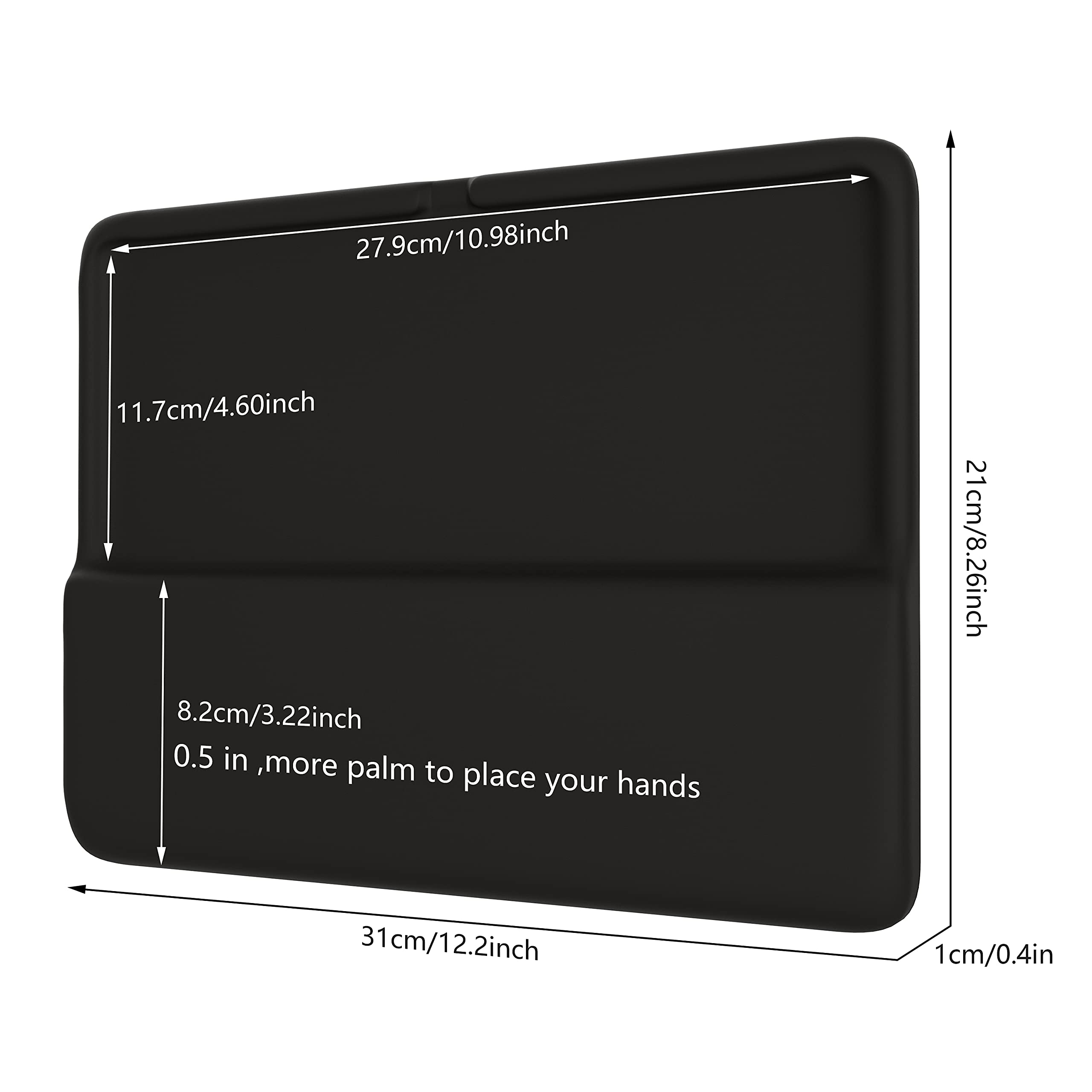 HONKID Wrist Rest for Magic Keyboard 2 & Touch ID - Ergonomic Support for Office & Gaming