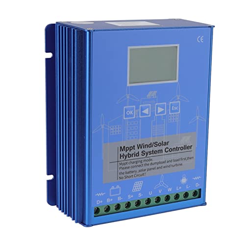High Efficiency Solar Charge Controller with LCD Display - 12V/24V Wind Solar Hybrid Regulator for Lighting, RV, Off-Grid Systems (GPI-1010K) | Perfect for Home, Camping & Renewable Energy Projects