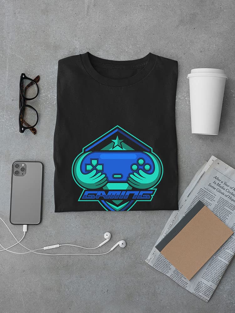 Premium Gaming Controller Icon Clipart T-Shirt for Men - Perfect for Gamers, Esports Enthusiasts & Casual Wear
